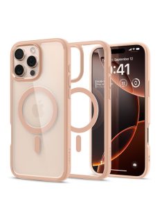   Spigen Ultra Hybrid MagFit Apple iPhone 16 Pro Max tok, Rose Titanium MagSafe, átlátszó