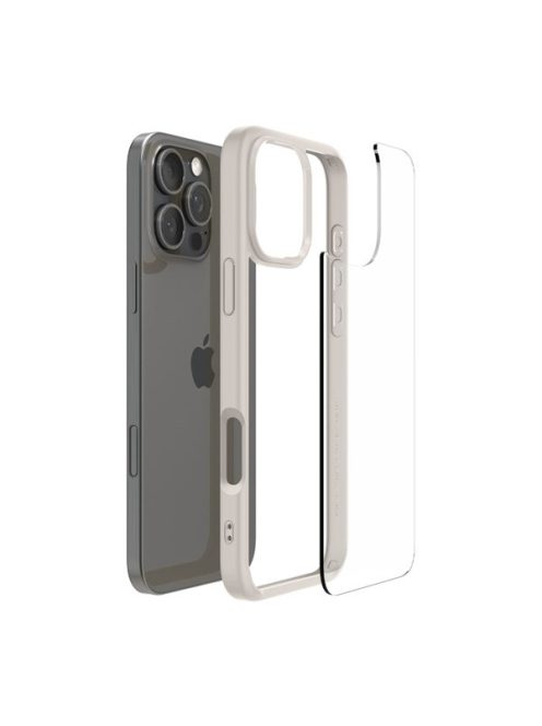 Spigen Ultra Hybrid Apple iPhone 16 Pro Max tok, Natural Titanium, átlátszó-bézs