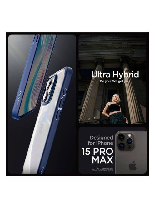 Spigen Ultra Hybrid Apple iPhone 16 Pro Max tok, Navy Blue, kék