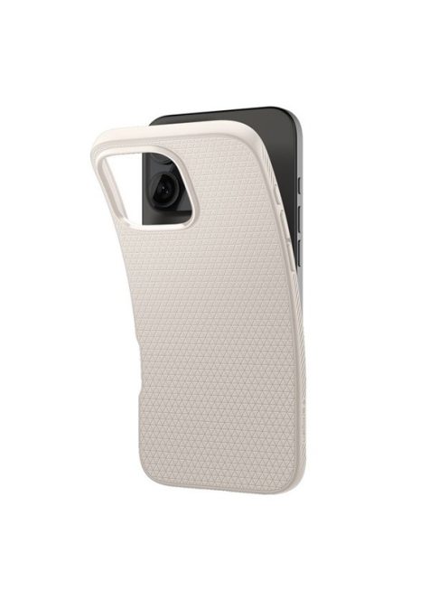 Spigen Liquid Air Apple iPhone 16 Pro Max tok, Natural Titanium, átlátszó-bézs