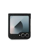 Guess PC/TPU Glitter Flakes Metal Logo Samsung Galaxy Z Flip6 hátlap tok, fekete