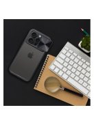 Slider Samsung Galaxy S24 FE kameravédős szilikon tok, fekete