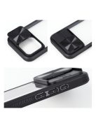 Slider Samsung Galaxy S24 FE kameravédős szilikon tok, fekete