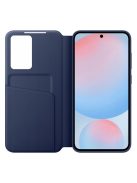 Samsung Galaxy S24 FE Smart View Wallet, gyári flip tok, kék
