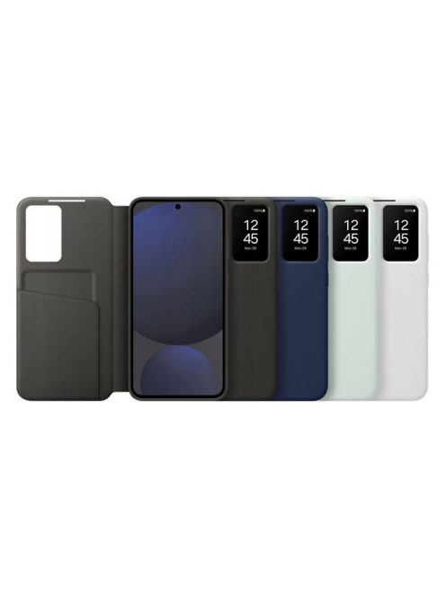 Samsung Galaxy S24 FE Smart View Wallet, gyári flip tok, kék