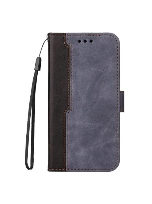 Apple Wooze Colour Wallet iPhone 16 Plus oldalra nyíló tok, stand, kártyatartóval, kézpánttal, szürke