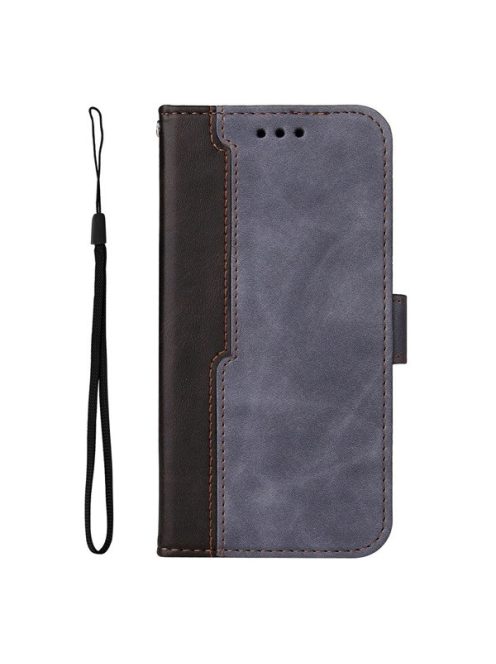 Apple Wooze Colour Wallet iPhone 16 Plus oldalra nyíló tok, stand, kártyatartóval, kézpánttal, szürke