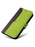 Apple Wooze Colour Wallet iPhone 16 Plus oldalra nyíló tok, stand, kártyatartóval, kézpánttal, zöld