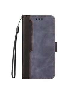   Apple Wooze Colour Wallet iPhone 16 Pro Max oldalra nyíló tok, stand, kártyatartóval, kézpánttal, szürke