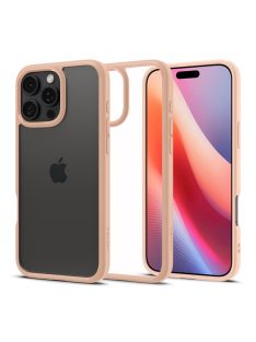   Spigen Ultra Hybrid iPhone 16 Pro tok, Rose Titanium, átlátszó-rozéarany