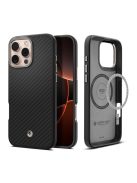 Spigen Enzo Aramid iPhone 16 Pro tok, Black Natural, fekete