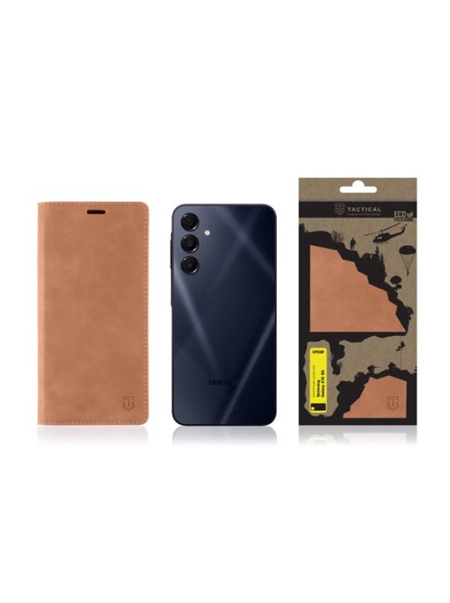 Tactical Xproof Samsung Galaxy A16 5G flip/oldalra nyíló tok, barna