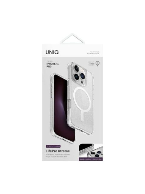 Uniq LifePro Xtreme iPhone 16 Pro Magsafe szilikon tok, áttetsző