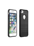 Forcell Carbon hátlap tok Apple iPhone 7/8/SE2020/SE2022, fekete