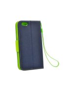 Fancy Huawei Y5 (2018) flip tok, kék-lime