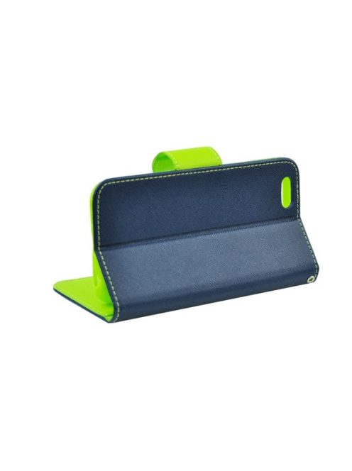 Fancy Huawei Y5 (2018) flip tok, kék-lime