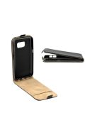 Flip tok szilikon belsővel, Samsung G970 Galaxy S10e, fekete