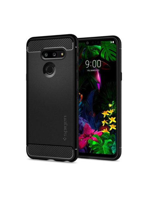 Spigen Rugged Armor LG G8 ThinQ tok, Matte Black, fekete
