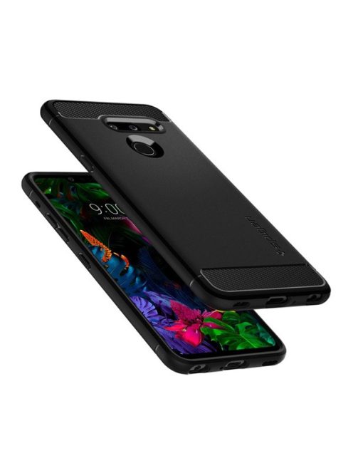 Spigen Rugged Armor LG G8 ThinQ tok, Matte Black, fekete
