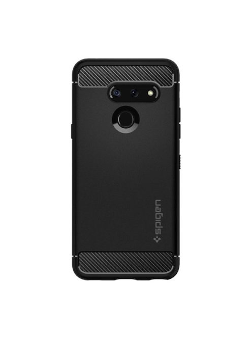 Spigen Rugged Armor LG G8 ThinQ tok, Matte Black, fekete