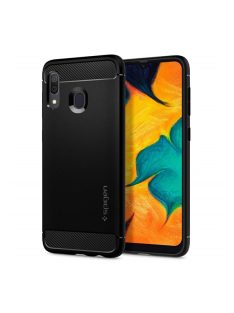   Spigen Rugged Armor Samsung A305 Galaxy A30 tok, Matte Black, fekete