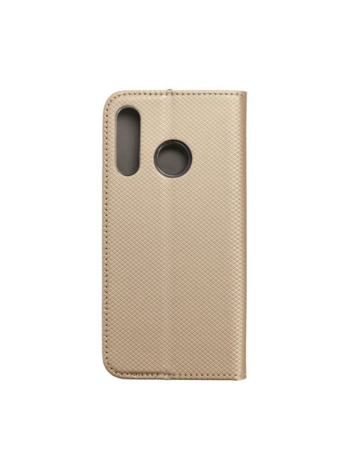 Magnet Huawei P30 Lite mágneses flip tok, arany