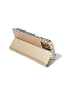 Magnet Huawei P30 Lite mágneses flip tok, arany