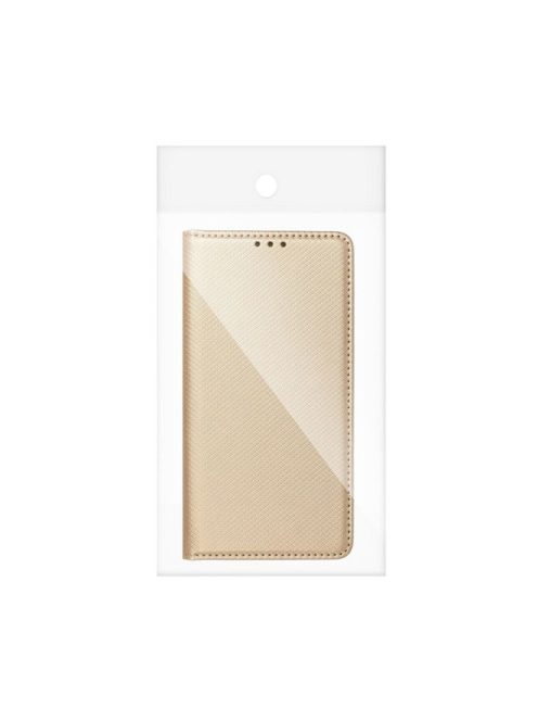 Magnet Huawei P30 Lite mágneses flip tok, arany