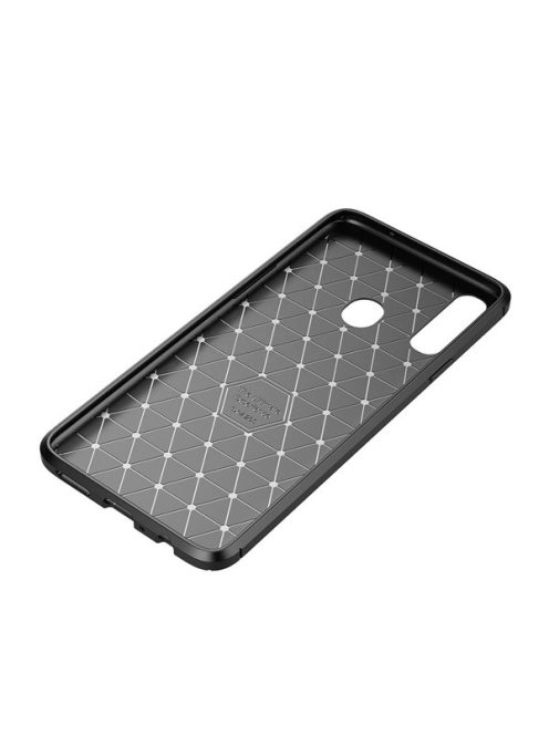 Forcell Carbon hátlap tok Samsung A202 Galaxy A20e, fekete