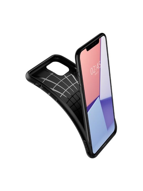 Spigen Liquid Air Apple iPhone 11 tok, Matte Black, fekete