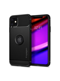 Spigen Rugged Armor Apple iPhone 11 tok, Matte Black, fekete