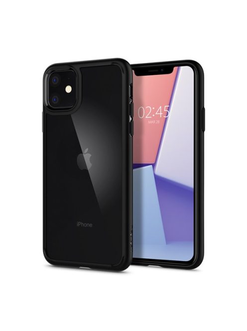 Spigen Ultra Hybrid Apple iPhone 11 tok, Matte Black, fekete