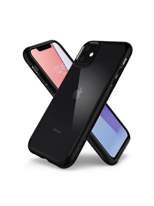 Spigen Ultra Hybrid Apple iPhone 11 tok, Matte Black, fekete