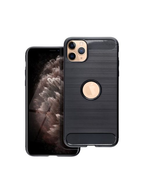 Forcell Carbon hátlap tok Apple iPhone 11 Pro Max, fekete