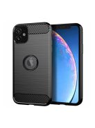 Forcell Carbon hátlap tok Apple iPhone 11, fekete