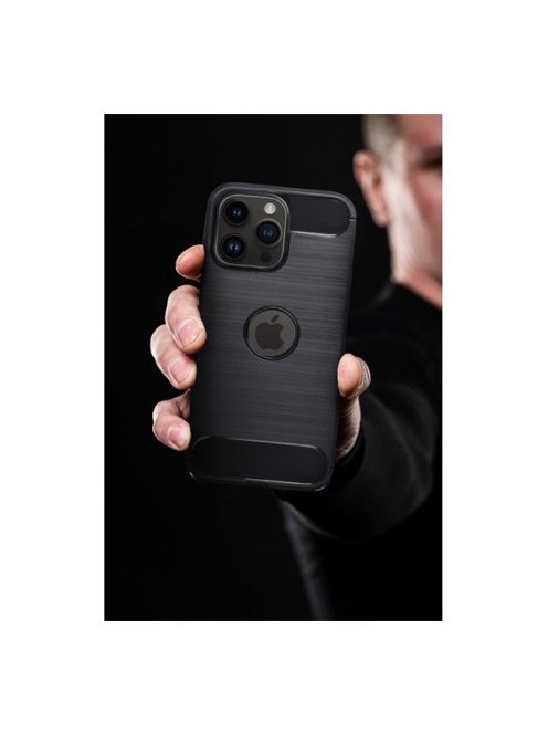 Forcell Carbon hátlap tok Apple iPhone 11, fekete