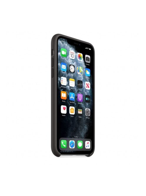 Apple iPhone 11 Pro Max gyári szilikon tok, fekete, MX002ZM/A