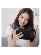 Magnet LG K50S  mágneses flip tok, fekete