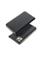 Magnet LG K50S  mágneses flip tok, fekete