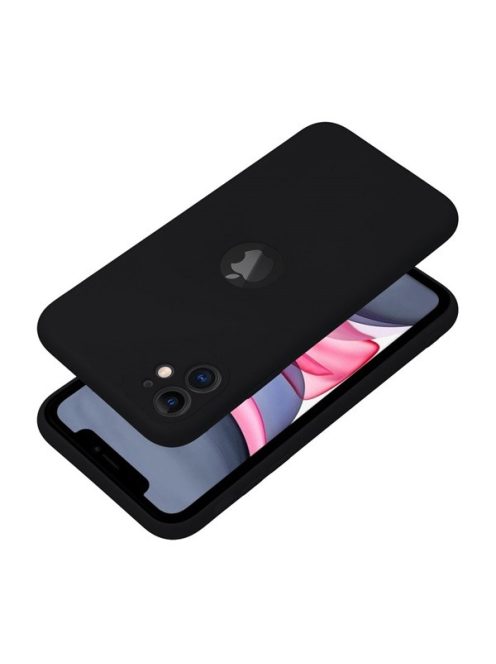 Forcell Soft szilikon hátlap tok Apple iPhone 11 Pro Max, fekete