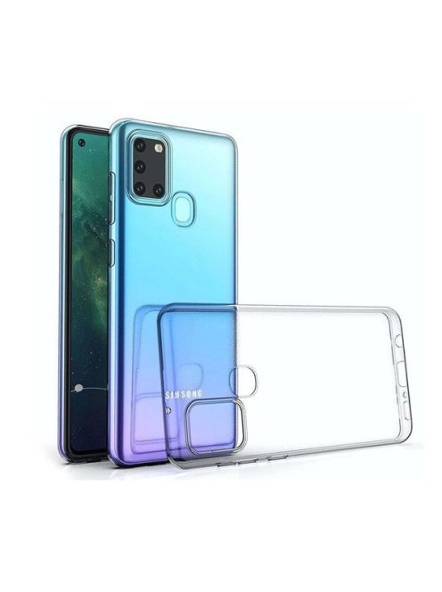 Samsung A217 Galaxy A21s Ultra Slim 0,5mm szilikon tok, átlátszó
