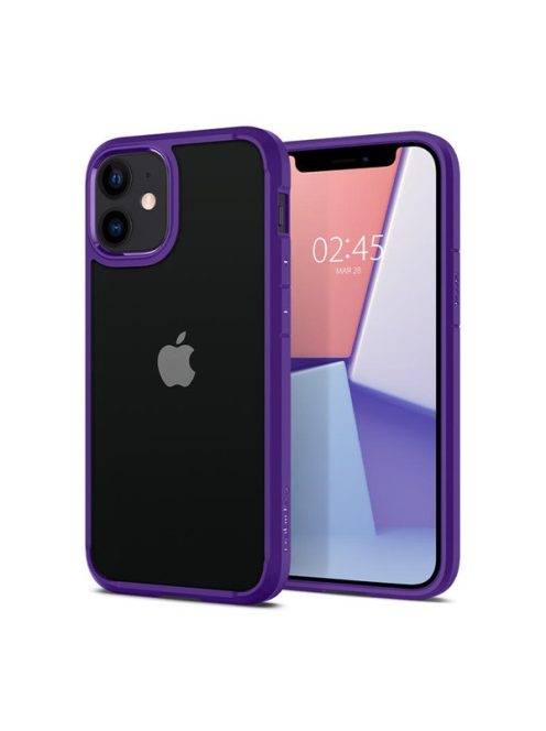 Spigen Crystal Hybrid Apple iPhone 12 mini Hydrangea Purple tok, lila