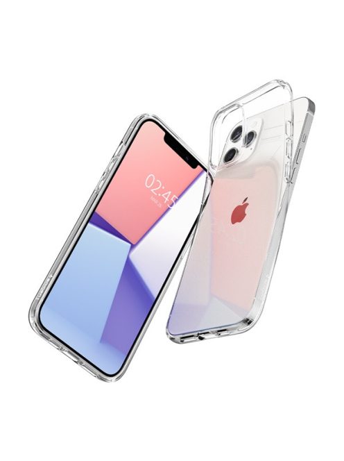 Spigen Liquid Crystal Apple iPhone 12/12 Pro tok, Crystal Clear, átlátszó