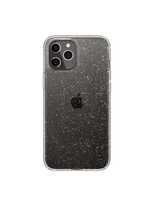 Spigen Liquid Crystal Glitter Apple iPhone 12/12 Pro tok, Crystal Quartz, átlátszó