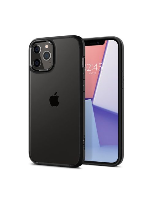 Spigen Ultra Hybrid Apple iPhone 12/12 Pro tok, Matte Black, fekete