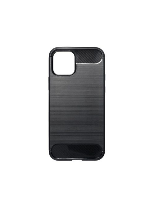 Forcell Carbon hátlap tok Apple iPhone 12/12 Pro, fekete