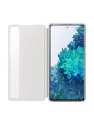 Samsung G780 Galaxy S20 FE Clear View Cover, gyári flip tok, fehér, EF-ZG780CW