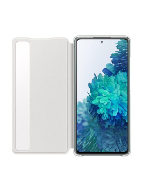 Samsung G780 Galaxy S20 FE Clear View Cover, gyári flip tok, fehér, EF-ZG780CW