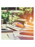 Forcell Elegance oldalra nyíló hátlap tok Samsung N980 Galaxy Note 20, fekete