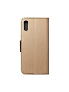 Fancy Xiaomi Redmi 9A flip tok, fekete-arany